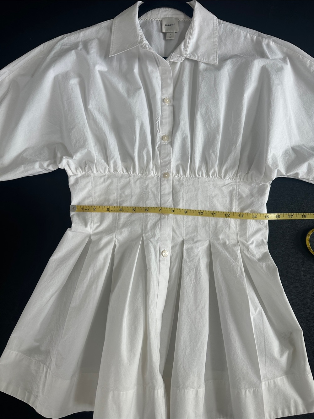 Maeve Long Sleeve Cinched Button Down - Picture 6 of 8